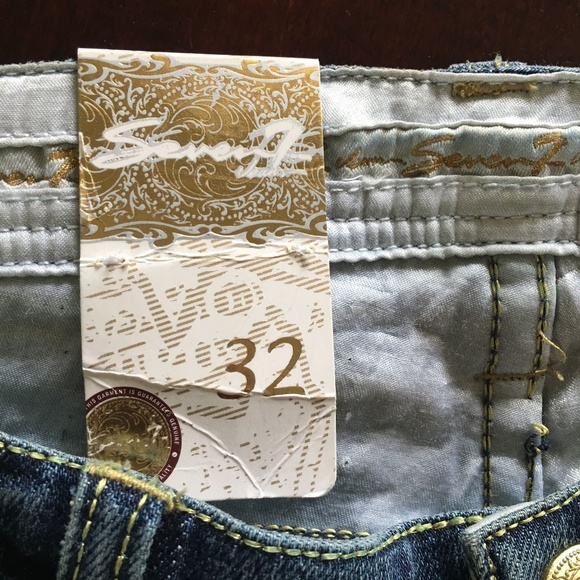 Seven7 womens lowrise bootcut  jeans size 32 - Picture 5 of 6